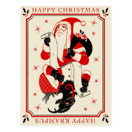 Christmas Krampus Card - List Postcard