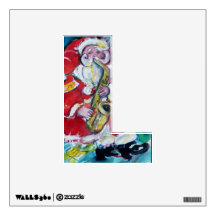 CHRISTMAS L LETTER /SANTA AND SAX, CHRISTMAS PARTY ROOM GRAPHIC