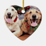 Christmas - Labrador Ally - Golden Retriever Wrigl Christmas Ornament