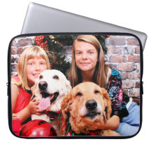 Christmas - Labrador  Ally - Golden Wrigley Computer Sleeves