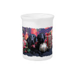 Christmas - Labrador - Banjo and Boomer Beverage Pitcher