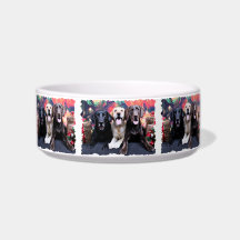 Christmas - Labrador - Dude Jag and Mocha Pet Water Bowl