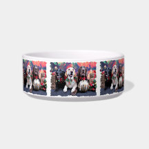 Christmas - Labrador - Dude Jag and Mocha Pet Water Bowls
