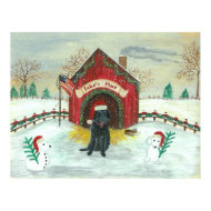 Christmas Labrador print