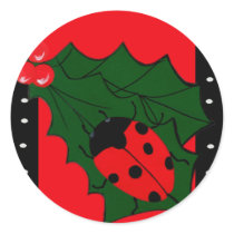 Christmas Lady-bug stickers