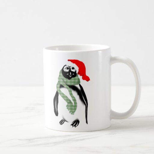 Christmas Lady Penquin Mug
