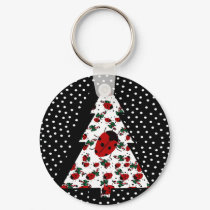 Christmas Ladybug Tree keychains by BugsbyMaria Christmas Ladybug Tree keychains