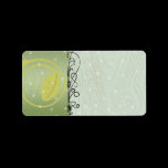 Christmas Leaf Swirls Return Address Labels -