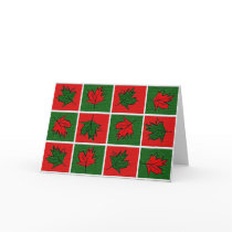 Christmas Leaves cards by Macoco_Pepen Christmas Leaves cards