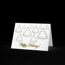 Christmas Legal Scales Tree Farm Card cards