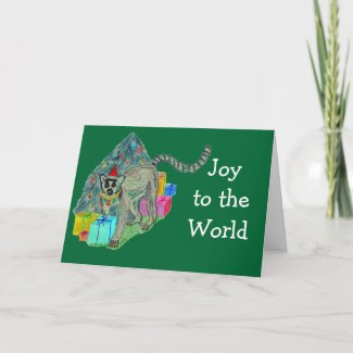 Christmas Lemur card