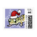Christmas Leopard Gecko Postage Stamps