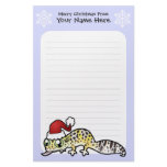 Christmas Leopard Gecko Custom Stationery