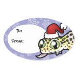 Christmas Leopard Gecko Stickers