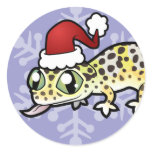 Christmas Leopard Gecko stickers