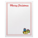 Christmas Letter Paper - Merry Christmas Gifts letterhead