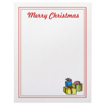 Christmas Letter Paper - Merry Christmas Gifts letterhead