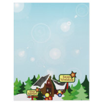 Christmas Letter Paper - North Pole Design letterhead