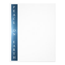 Christmas Letter Paper - Peace on Earth Design letterhead