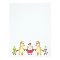Christmas Letter Paper - Santa and Friends letterhead