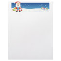 Christmas Letter Paper - Santa Banner letterhead by ChristmasLetterPaper Christmas Letter Paper - Santa Banner letterhead
