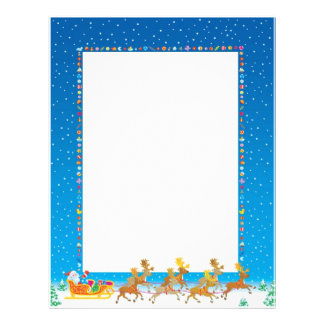 Christmas Border Letterhead | Zazzle