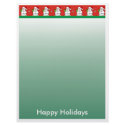 Christmas Letter Paper - Snowman Border letterhead