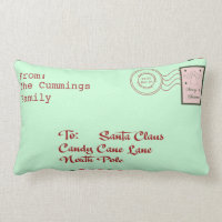 Christmas Letter To Santa Claus Pillow