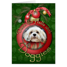 Christmas - Lhasa Apso - Muffie Card