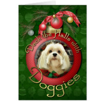 Christmas - Lhasa Apso - Muffie Card