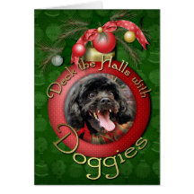 Christmas - LhasaPoo - Rosco Cards