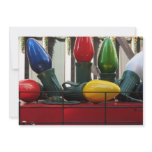 Christmas Light Bulbs Custom Invitation