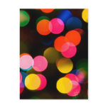 Christmas Lights Abstract Postcard