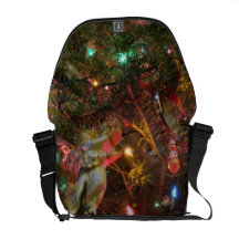 Christmas Lights and Ornaments Courier Bag