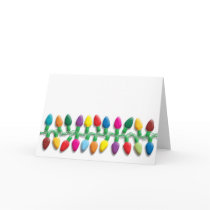 Christmas lights cards