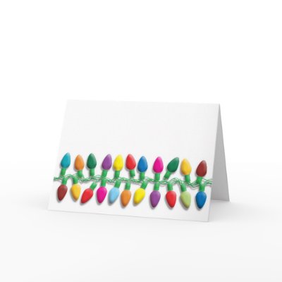 Christmas lights cards