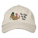 Christmas Lights Dog embroideredhat