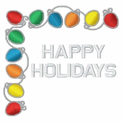 Christmas Lights Embroidered Shirt Christmas Lights Embroidered Shirt