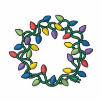 Christmas Lights embroidered shirts by ZazzleEmbroidery Christmas Lights embroidered shirts