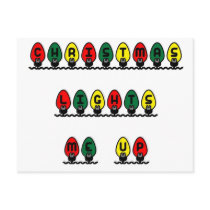 Christmas Lights Me Up Post Cards