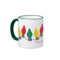 Christmas lights coffee mug