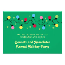 Christmas Lights Party Invitation