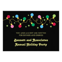 Christmas Lights Party Invitation