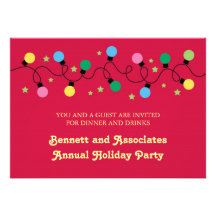 Christmas Lights Party Invitation