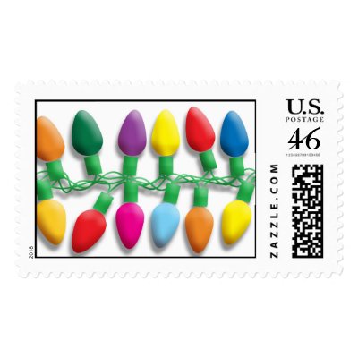 Christmas lights postage