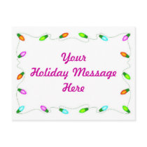 Christmas Lights Postcard