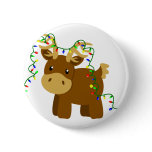 Christmas Lights Reindeer Pins