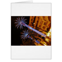 Christmas lights Sicily. Card