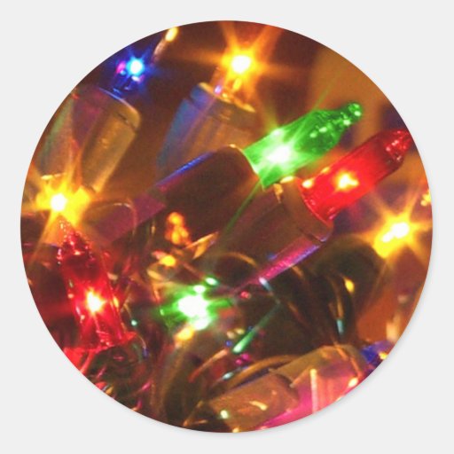 Christmas Lights Sticker Zazzle