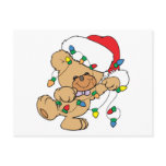 Christmas Lights Teddy Bear postcards